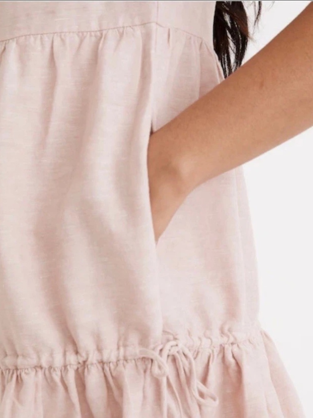 Madewell Petite Linen-Blend Lorelei Mini Dress - Picture 4 of 10